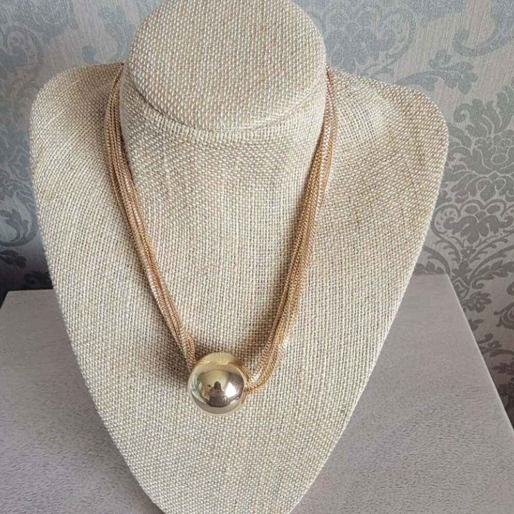 Multi-Layer Snake w/Gold Tone Sphere